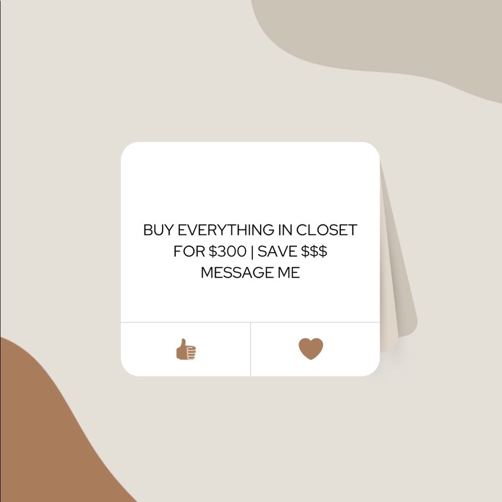 ‼️BUY EVERYTHING IN CLOSET SALE‼️